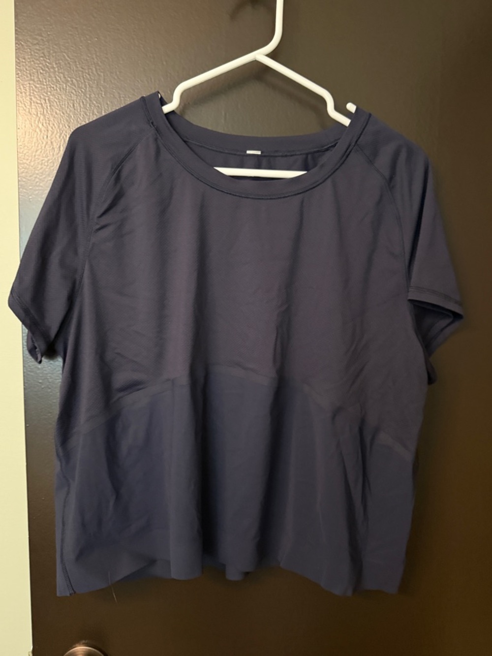 lululemon athletica Navy Short-Sleeve Crew Top